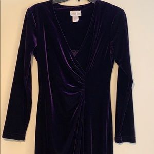 Robbie Bee Midi Velvet Dress